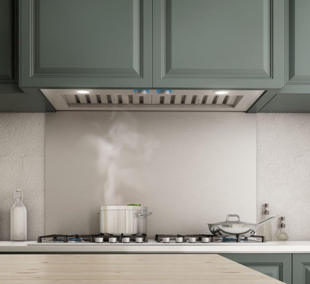 Elica - 34.5 Inch 1200 CFM Blower & Insert Vent in Stainless - ETR134S1