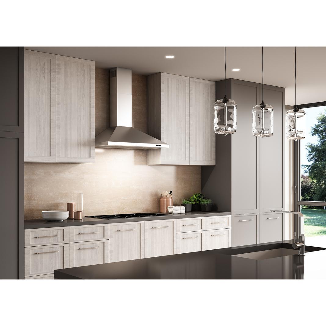 Broan - 36 Inch 460 CFM Wall Mount and Chimney Range Vent in Stainless - EW4836SS