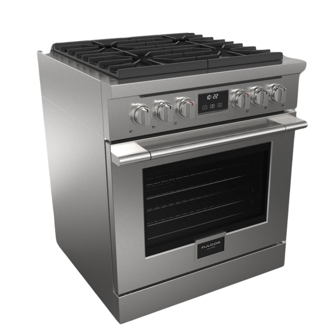 Fulgor Milano - 4.34 cu. ft Gas Range in Stainless - F4PGR304S2