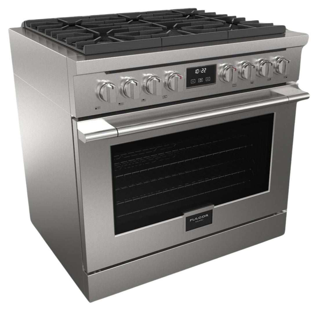 Fulgor Milano - 5.2 cu. ft Gas Range in Stainless - F4PGR366S2