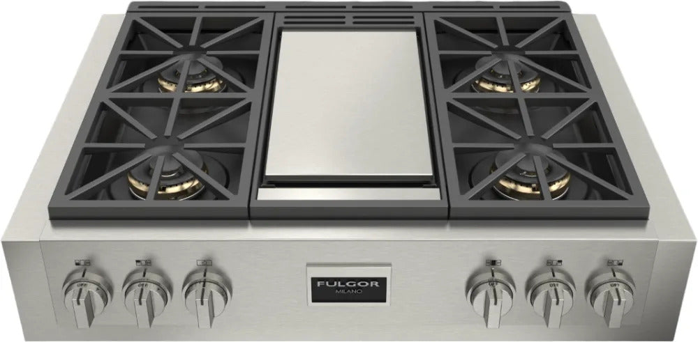 Fulgor Milano - 36 Inch Gas Range Top in Stainless - F6GRT364GS1