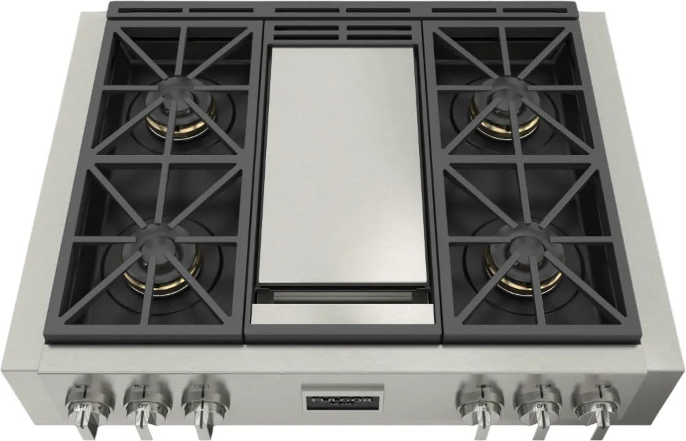Fulgor Milano - 36 Inch Gas Range Top in Stainless - F6GRT364GS1