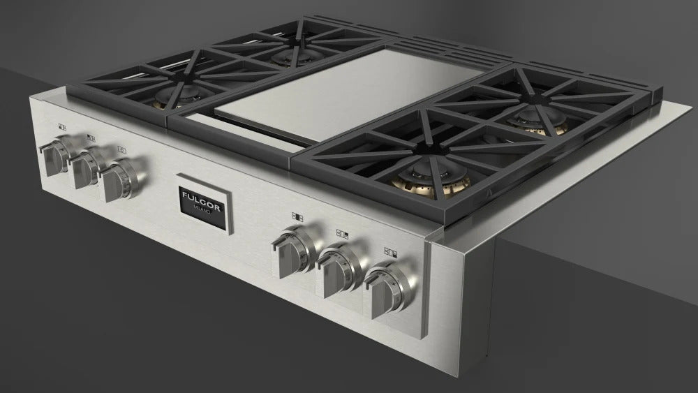 Fulgor Milano - 36 Inch Gas Range Top in Stainless - F6GRT364GS1