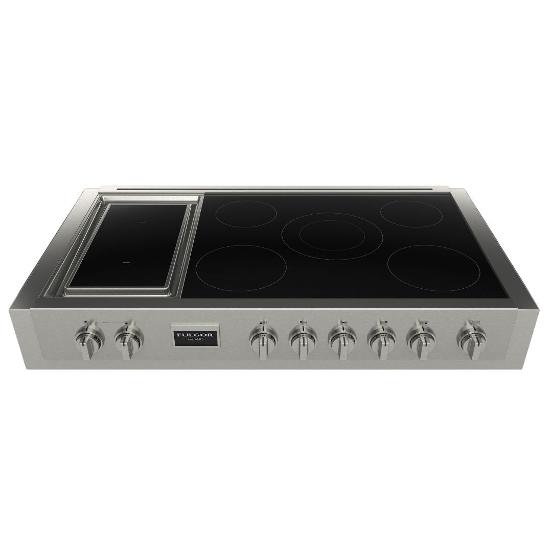 Fulgor Milano - 47.9 Inch Induction Range Top in Stainless - F6IRT485GS1