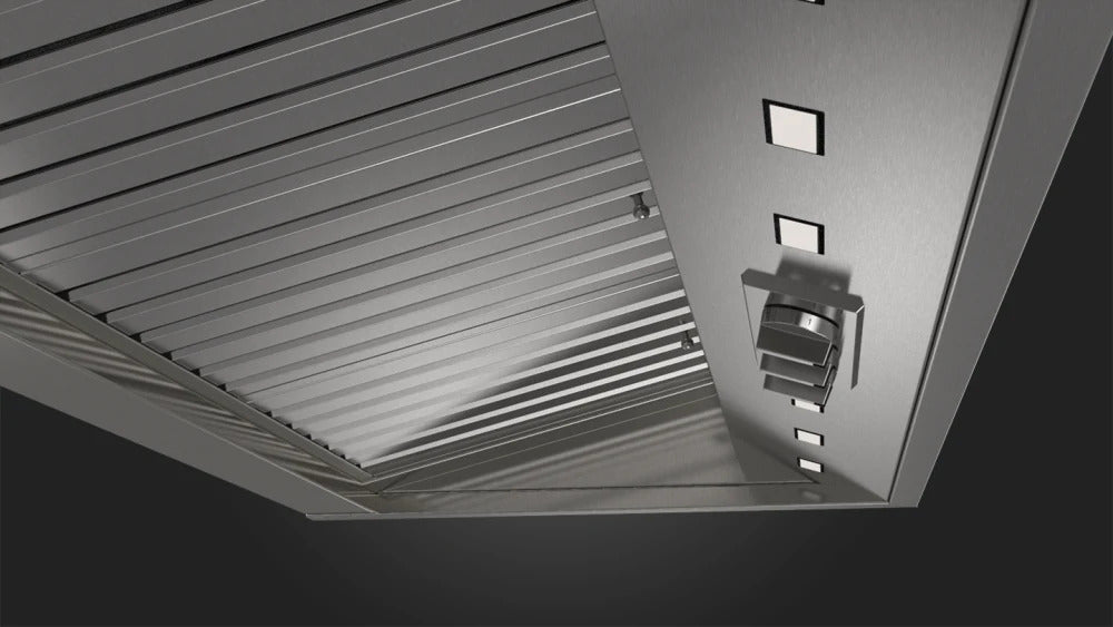 Fulgor Milano - 48 Inch 1000 CFM Wall Mount and Chimney Range Vent in Stainless - F6PC48DS1