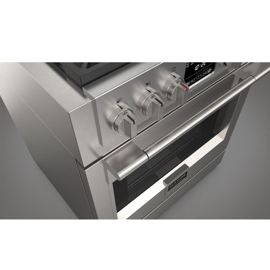 Fulgor Milano - 4.1 cu. ft Dual Fuel Range in Stainless - F6PDF304S1