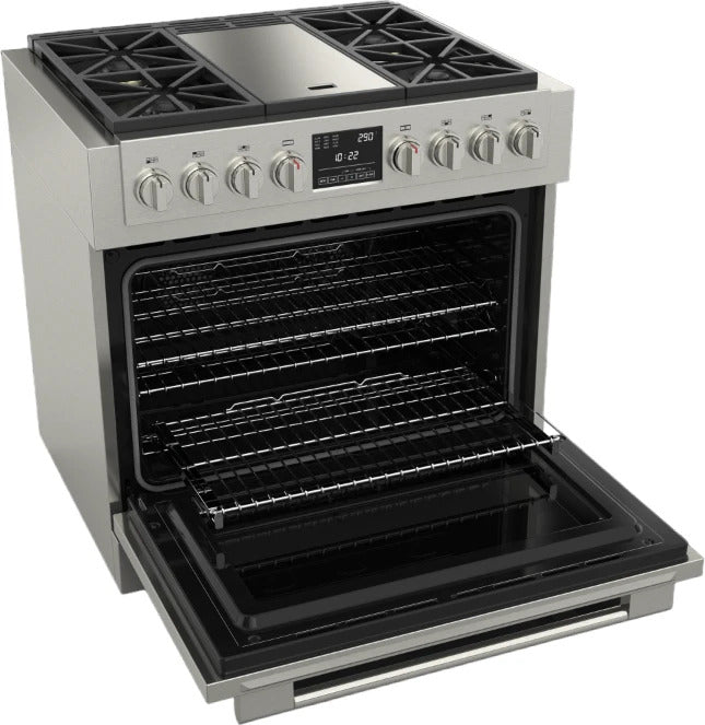 Fulgor Milano - 5.7 cu. ft Dual Fuel Range in Stainless - F6PDF364GS1