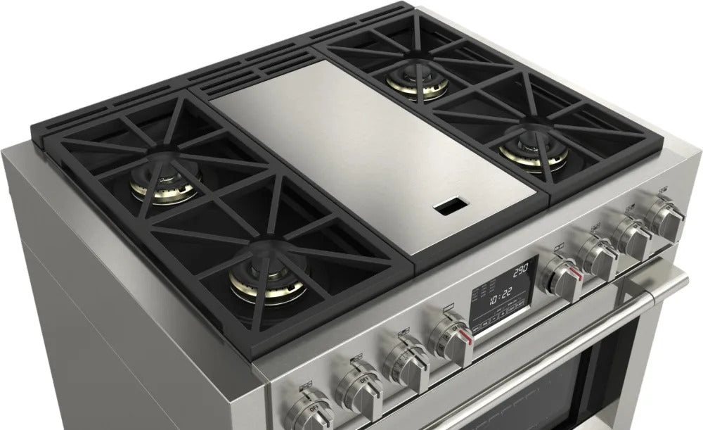 Fulgor Milano - 5.7 cu. ft Dual Fuel Range in Stainless - F6PDF364GS1