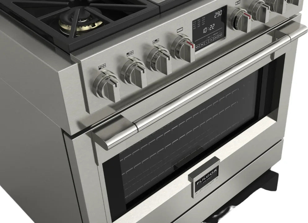 Fulgor Milano - 5.7 cu. ft Dual Fuel Range in Stainless - F6PDF364GS1