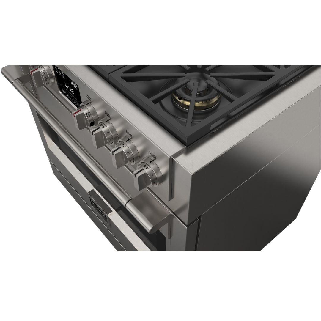 Fulgor Milano - 5.7 cu. ft Dual Fuel Range in Stainless - F6PDF366S1