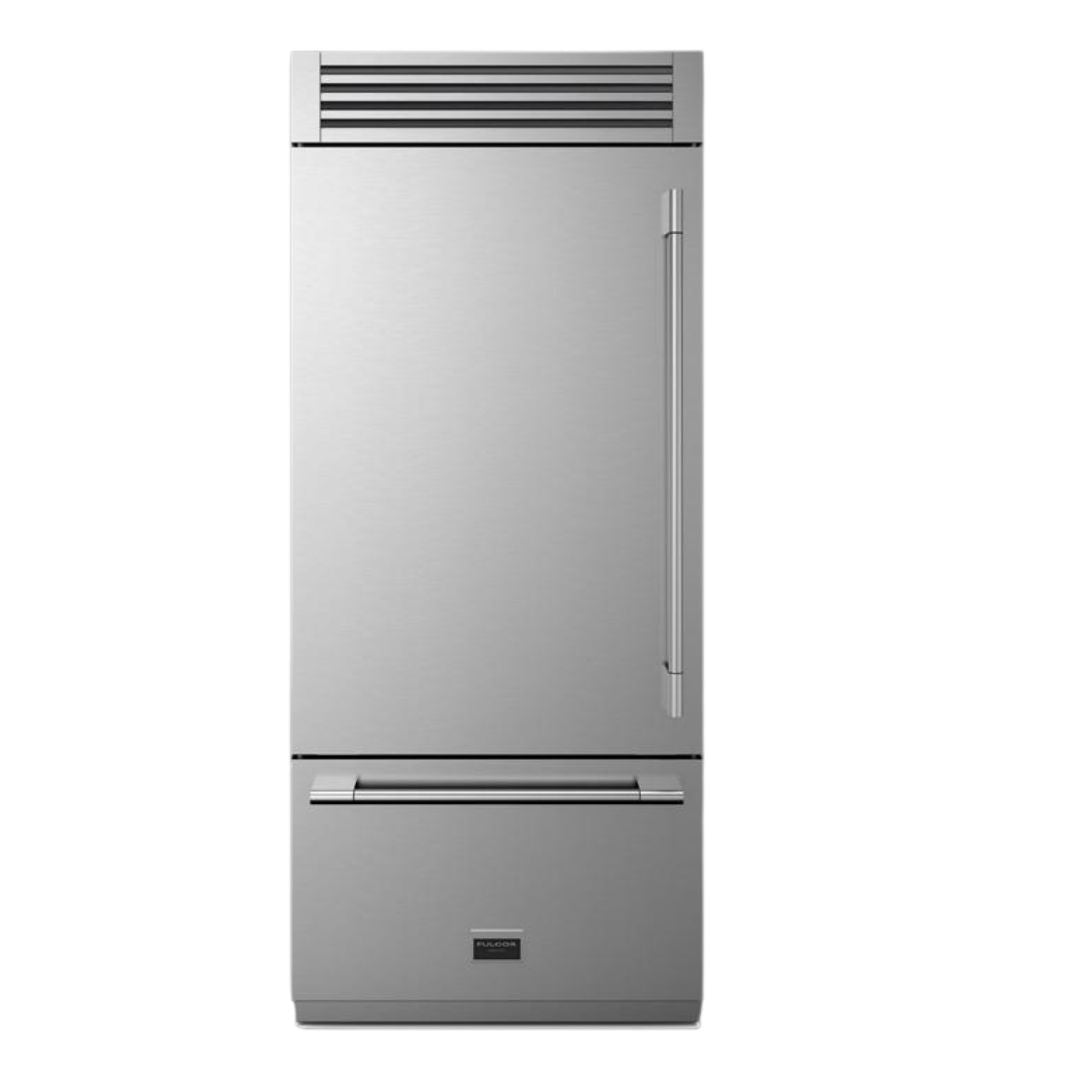 Fulgor - 36 Inch 14.7 cu. ft Bottom Mount Refrigerator in Stainless - F7PBM36S1-L