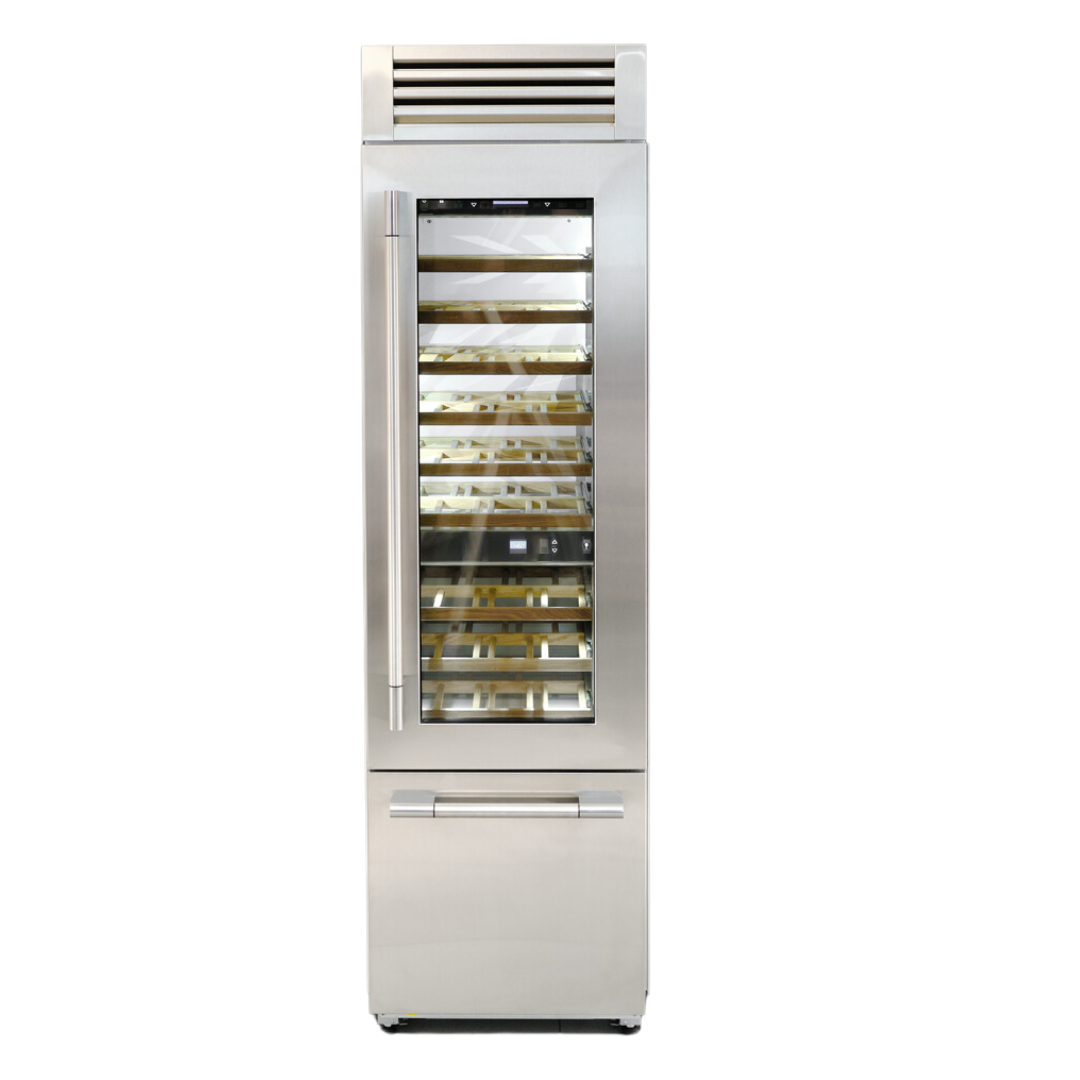 Fulgor - 24 Inch 54 Bottles cu. ft Wine Fridge Refrigerator in Stainless - F7PBW24S1-R