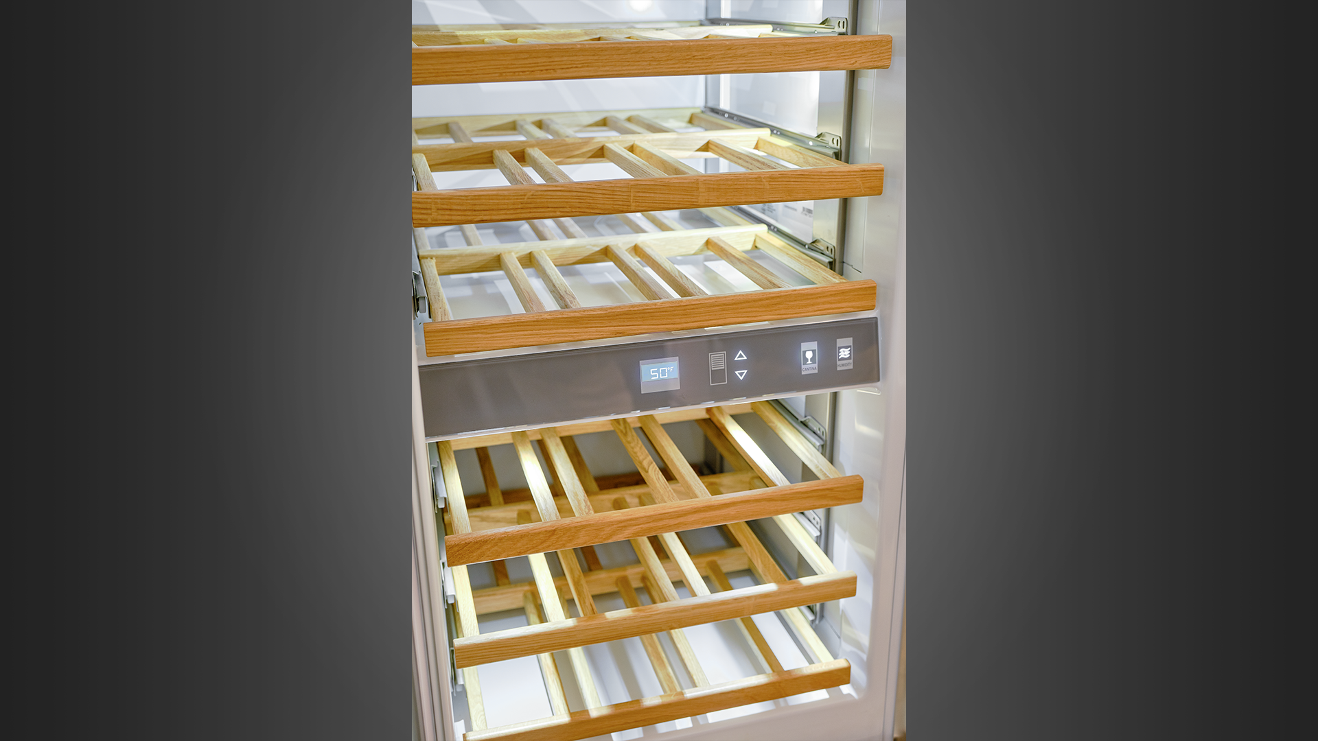 Fulgor - 24 Inch 54 Bottles cu. ft Wine Fridge Refrigerator in Stainless - F7PBW24S1-R