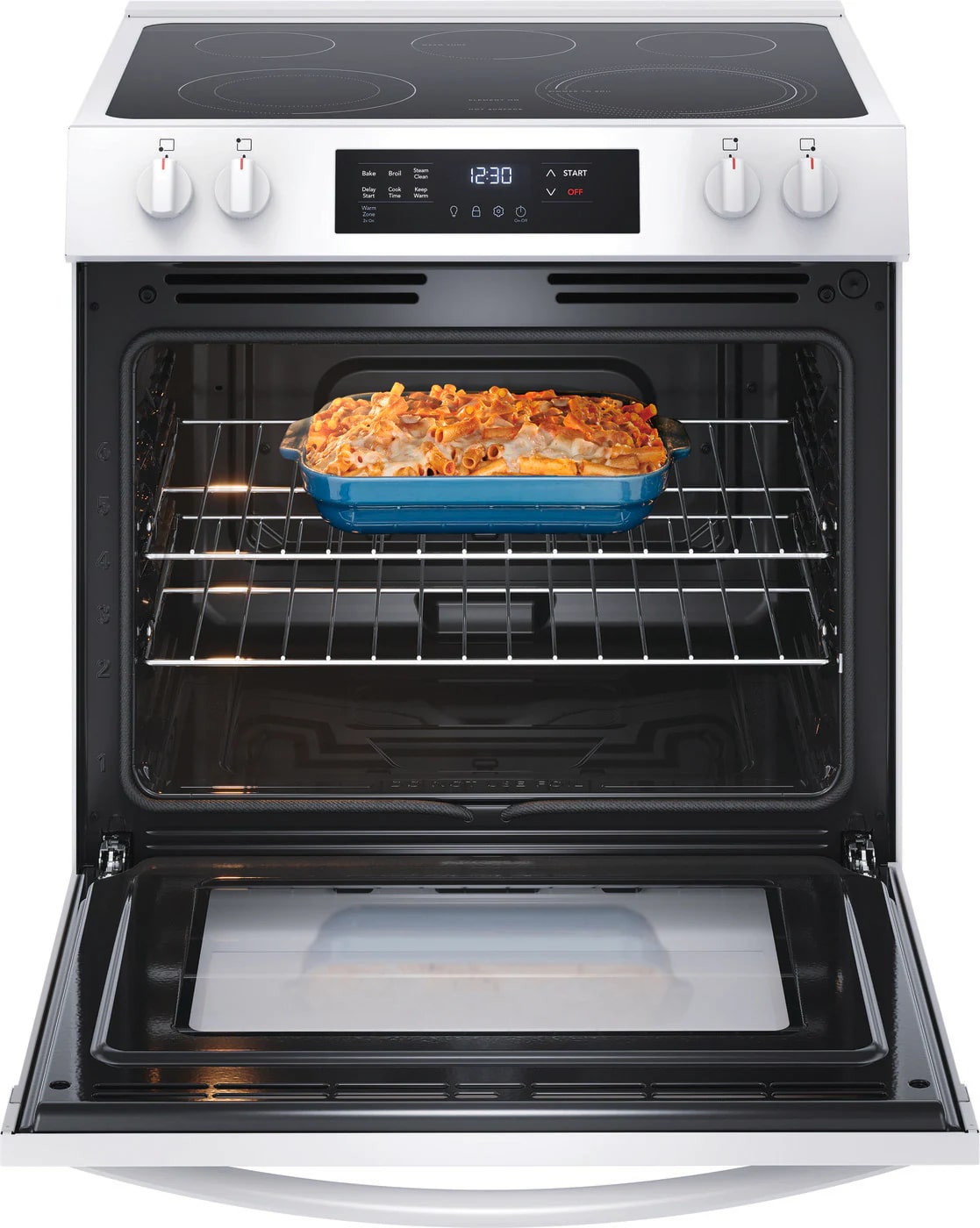 Frigidaire - 5.3 cu. ft Electric Range in White - FCFE306CAW