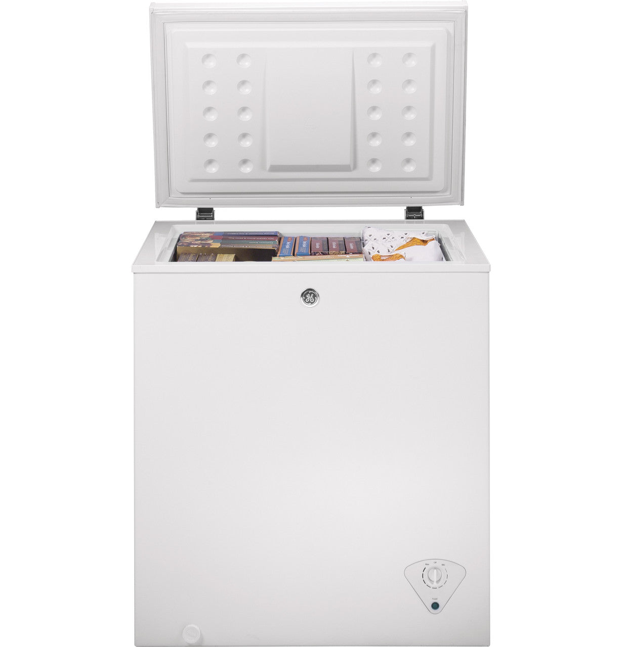 GE - 5.1 cu. Ft Chest Freezer in White - FCM5STWW