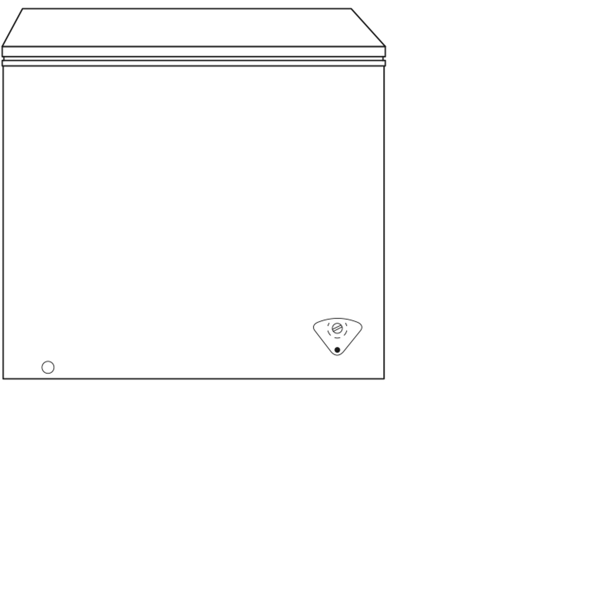 GE - 7 cu. Ft Chest Freezer in White - FCM7STWW