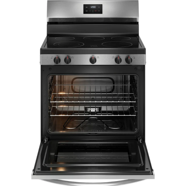 Frigidaire - 30 Inch 5.3 cu. ft Electric Range in Stainless - FCRE305CBS