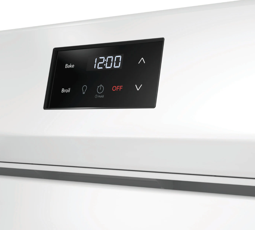 Frigidaire - 30 Inch 5.3 cu. ft Electric Range in White - FCRE305CBW