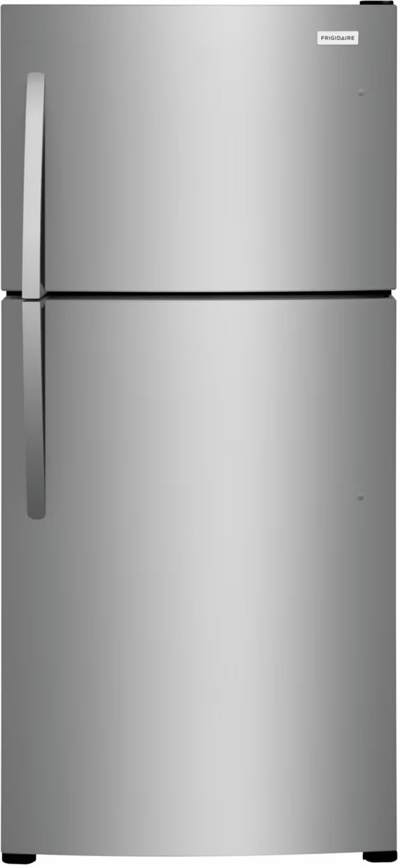 Frigidaire - 30 Inch 20 cu. ft Top Mount Refrigerator in Stainless - FFHT2022AS