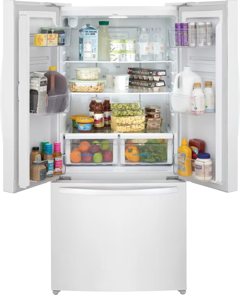 Frigidaire - 32 Inch 18 cu. ft French Door Refrigerator in White - FRFG1723AW