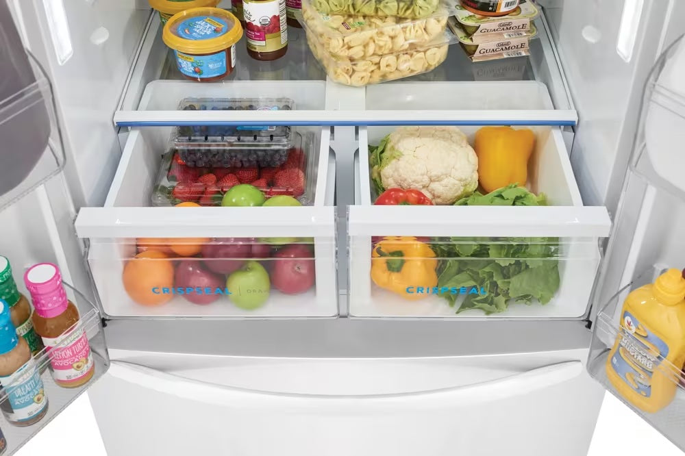 Frigidaire - 32 Inch 18 cu. ft French Door Refrigerator in White - FRFG1723AW