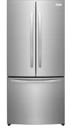 Frigidaire - 30.3 Inch 17.6 cu. ft French Door Refrigerator in Stainless - FRFG1813AV