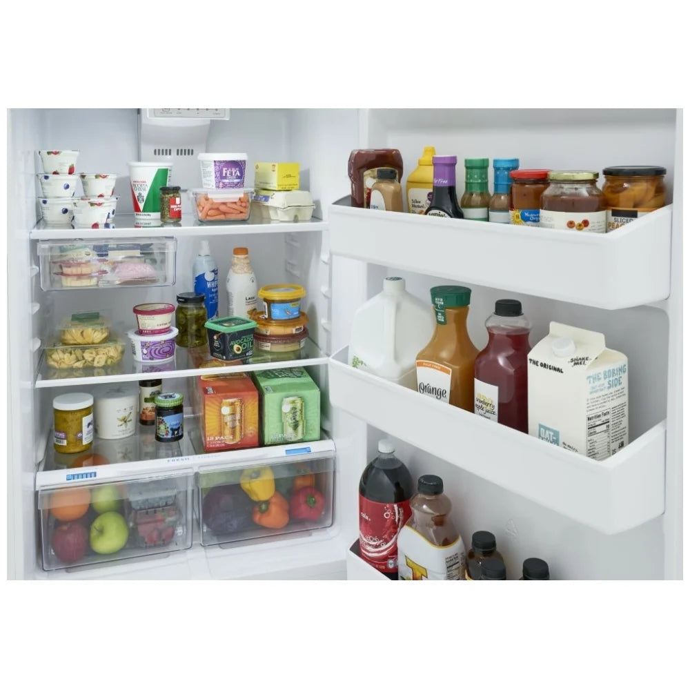 Frigidaire - 29.5 Inch 18.17 cu. ft Top Mount Refrigerator in White - FRTE1835AW