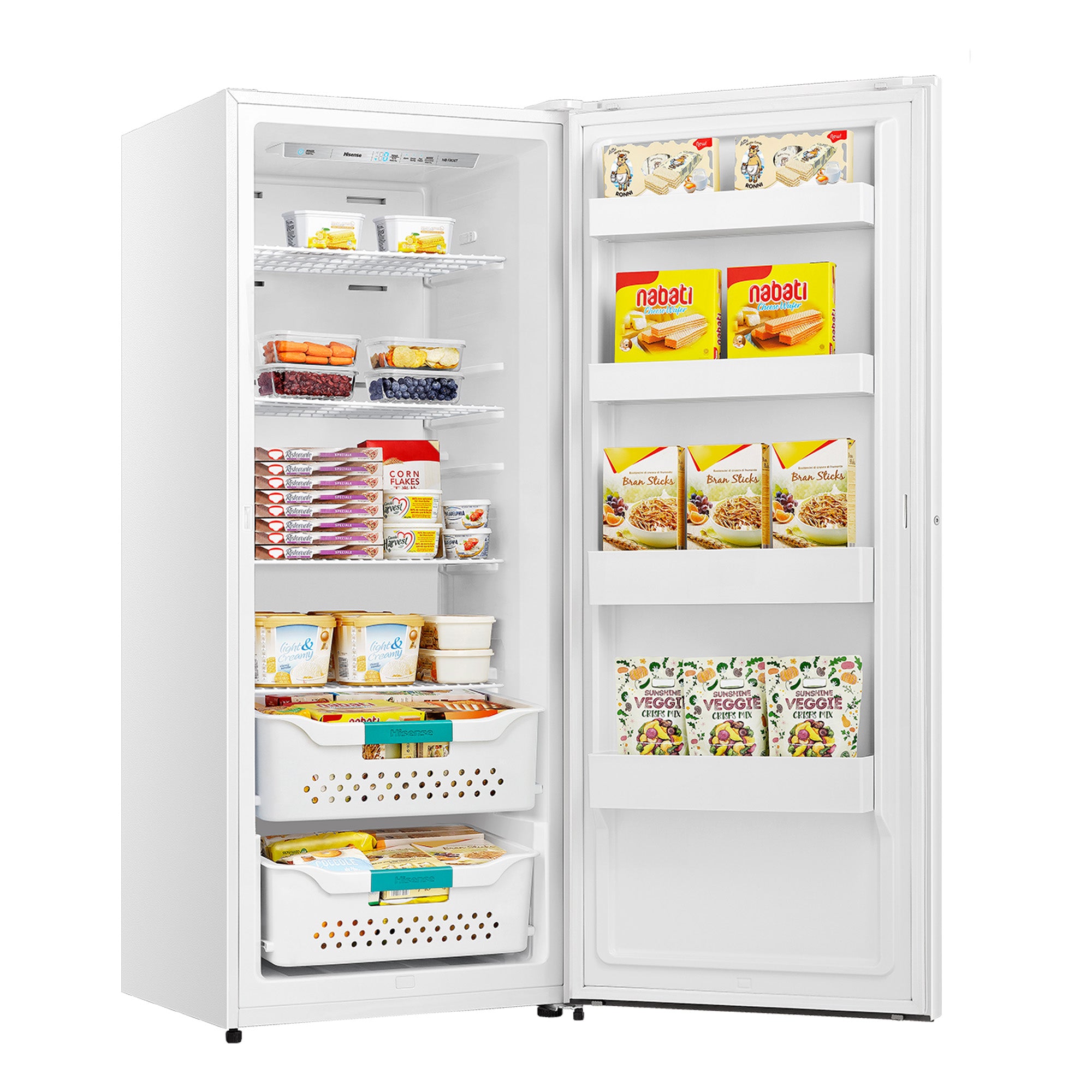 Hisense - 21.2 cu. Ft Upright Freezer in White - FV21D6AWE