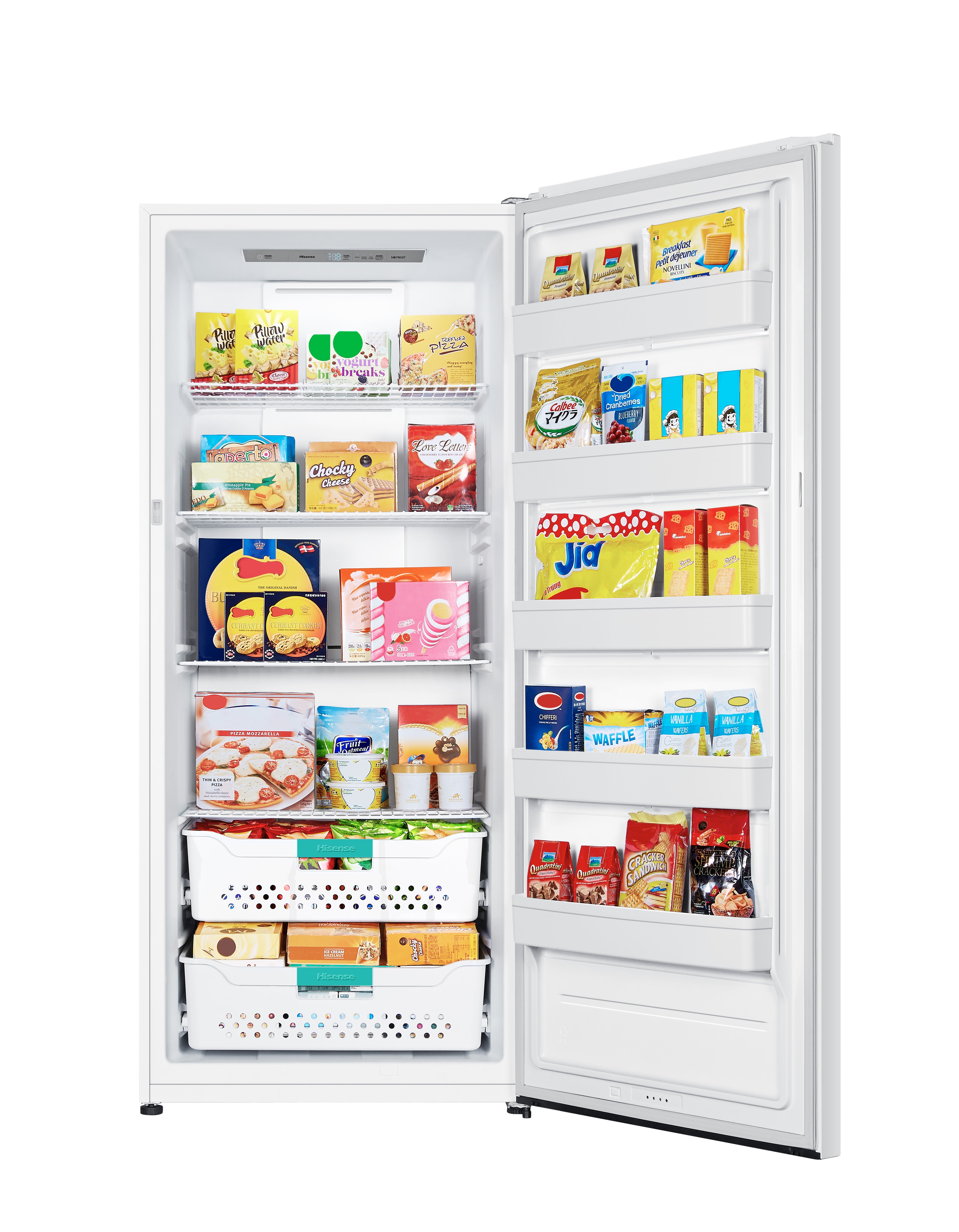 Hisense - 21.2 cu. Ft Upright Freezer in White - FV21D6AWE
