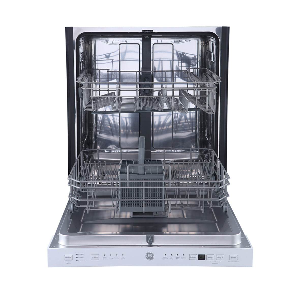 GE - 52 dBA Built In Dishwasher in White - GBP534SGPWW