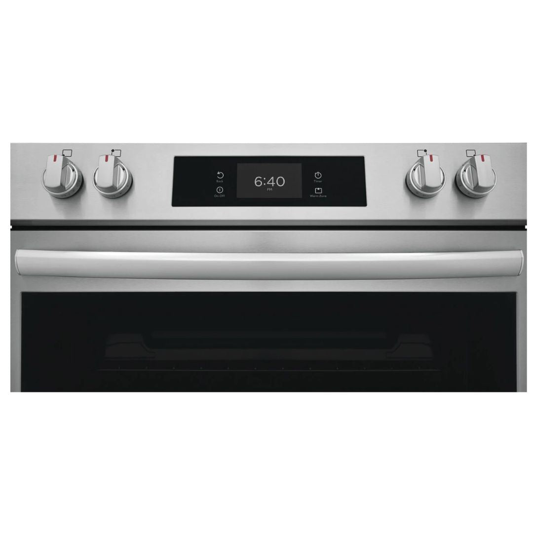 Frigidaire Gallery - 6.2 cu. ft Electric Range with Stone-Baked Pizza in Stainless - GCFE307CBF