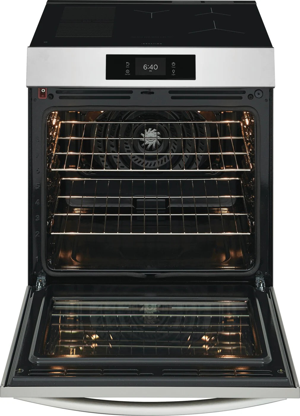 Frigidaire Gallery - 6.2 cu. ft Induction Range with Stone-Baked Pizza in Stainless - GCFI307CBF