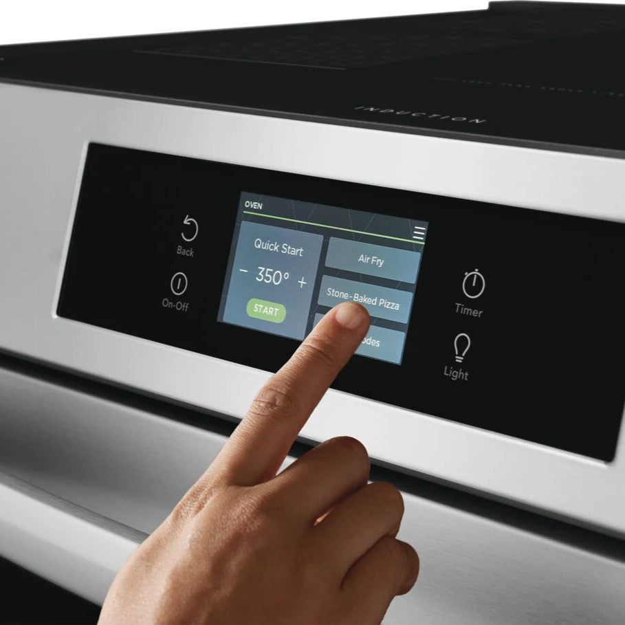 Frigidaire Gallery - 6.2 cu. ft Induction Range with Stone-Baked Pizza in Stainless - GCFI307CBF
