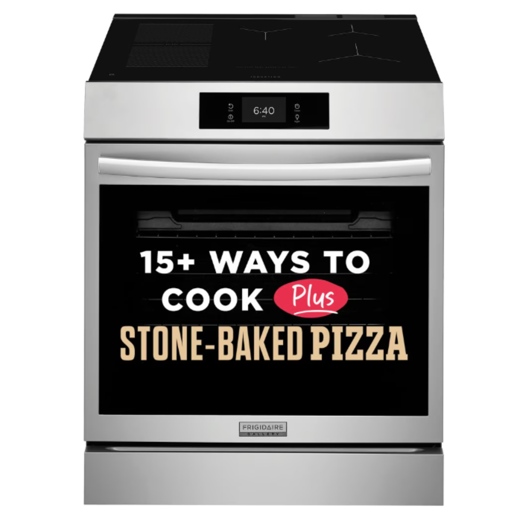 Frigidaire Gallery - 6.2 cu. ft Induction Range with Stone-Baked Pizza in Stainless - GCFI307CBF