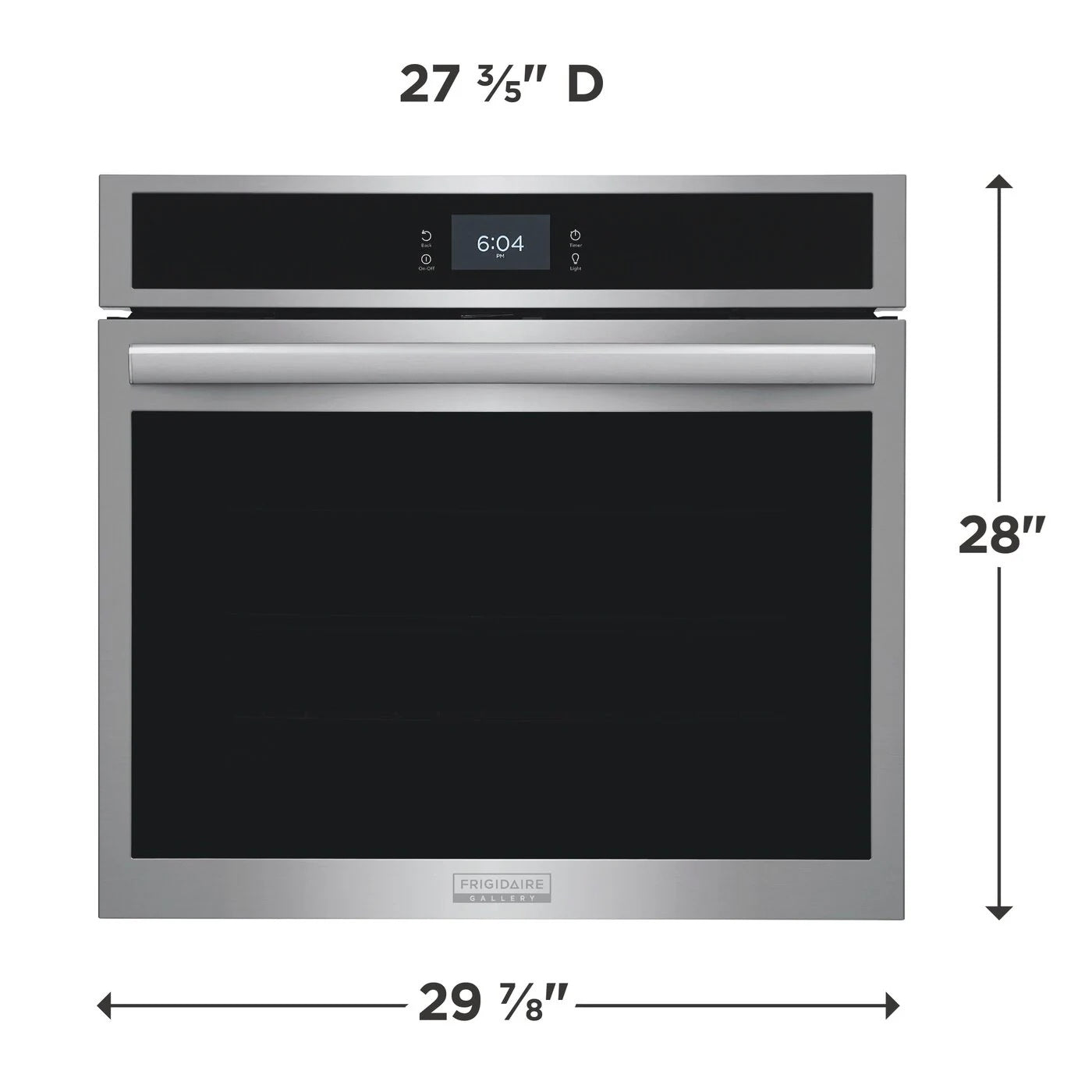 Frigidaire Gallery - 5.3 cu. ft Single Wall Oven with Stone-Baked Pizza in Stainless - GCWS3070AF