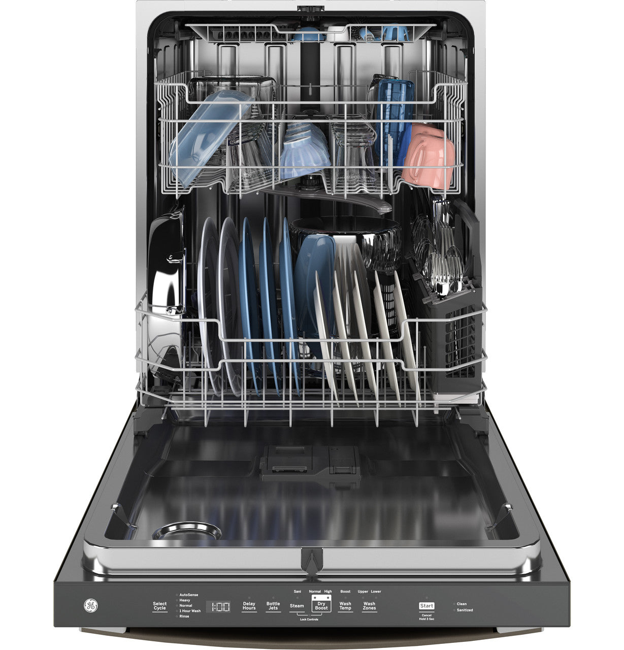 GE - 45 dBA Built In Dishwasher in Grey - GDT670SMVES