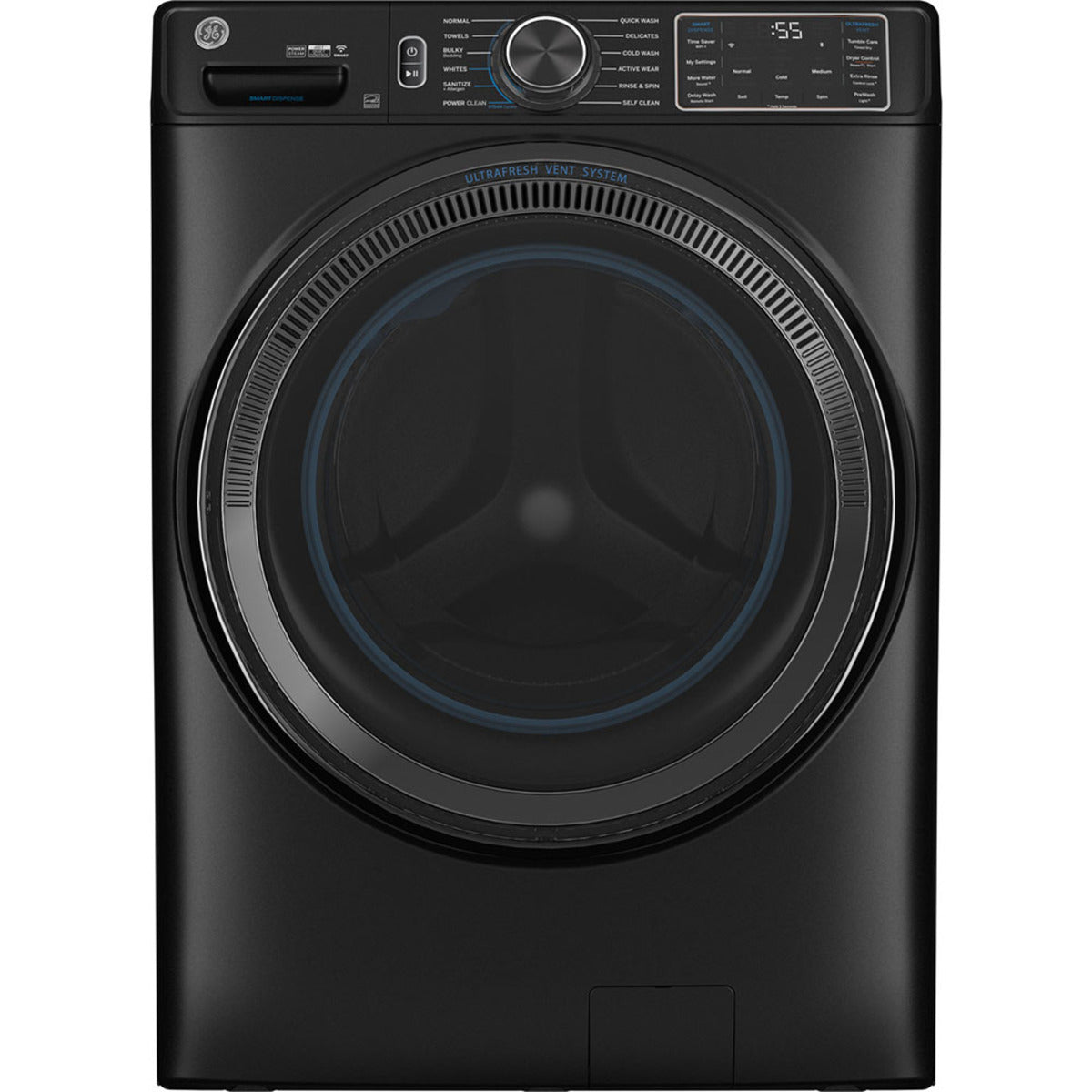 GE - 5.8 cu. Ft Front Load Washer in Graphite - GFW655SPVDS