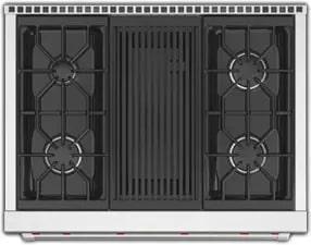 Wolf - 5.5 cu. ft Gas Range in Stainless - GR364C