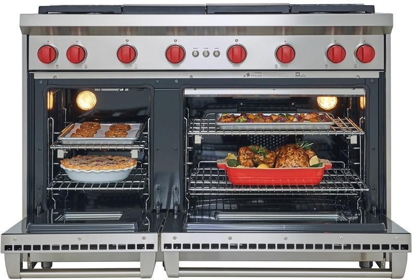 Wolf - 6.9 cu. ft Gas Range in Stainless - GR486C-LP