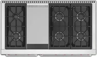 Wolf - 6.9 cu. ft Gas Range in Stainless - GR486G/LP