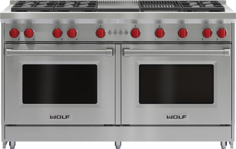 Wolf - 8.8 cu. ft Gas Range in Stainless - GR606CG