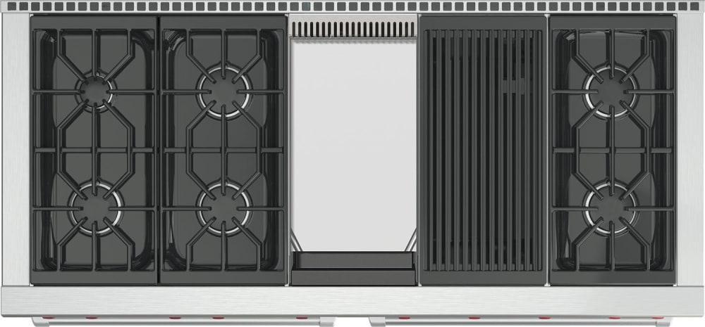 Wolf - 8.8 cu. ft Gas Range in Stainless - GR606CG