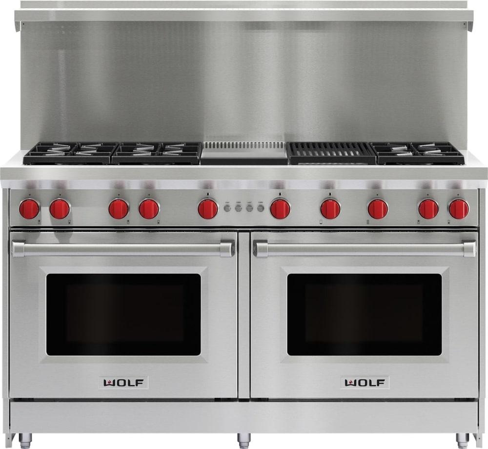 Wolf - 8.8 cu. ft Gas Range in Stainless - GR606CG