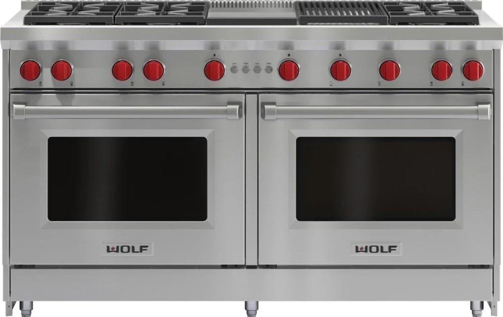 Wolf - 8.8 cu. ft Gas Range in Stainless - GR606CG-LP
