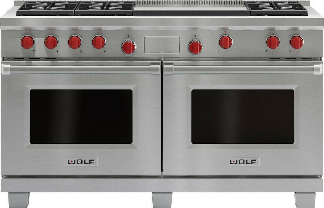 Wolf - 8.8 cu. ft Gas Range in Stainless - GR606DG