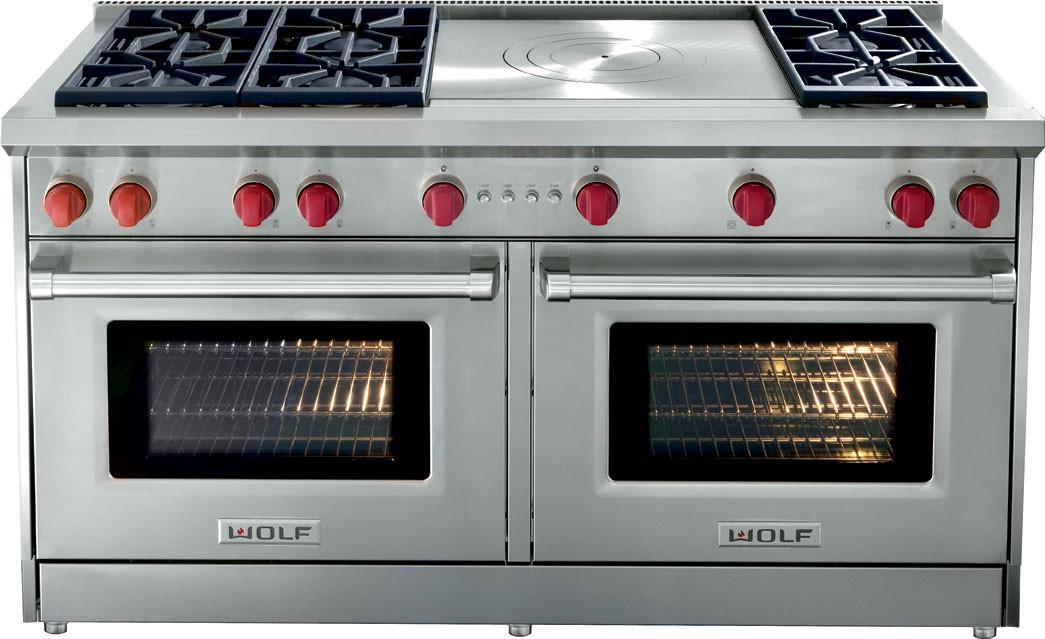 Wolf - 8.8 cu. ft Gas Range in Stainless - GR606F