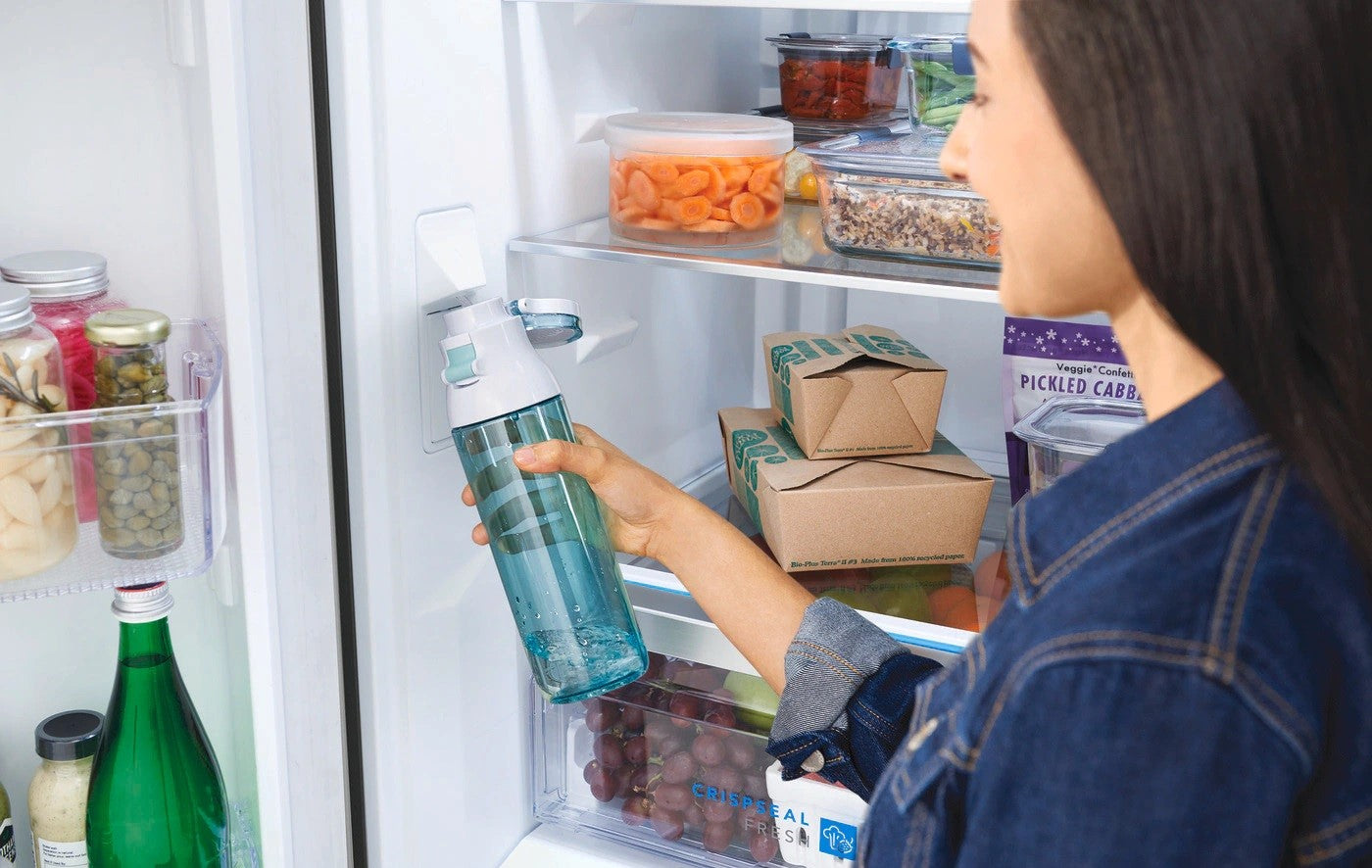 Frigidaire Gallery - 30 Inch 20 cu. ft French Door Refrigerator in Stainless - GRFN2023AF