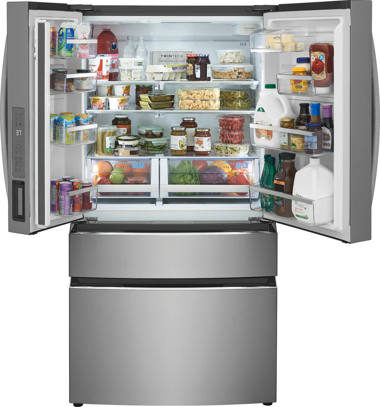 Frigidaire Gallery - 35.7 Inch 27.2 cu. ft French Door Refrigerator in Stainless - GRMN2872AF