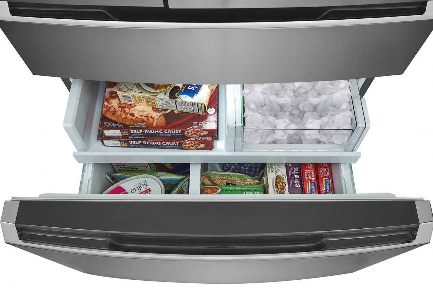 Frigidaire Gallery - 35.7 Inch 27.2 cu. ft French Door Refrigerator in Stainless - GRMN2872AF