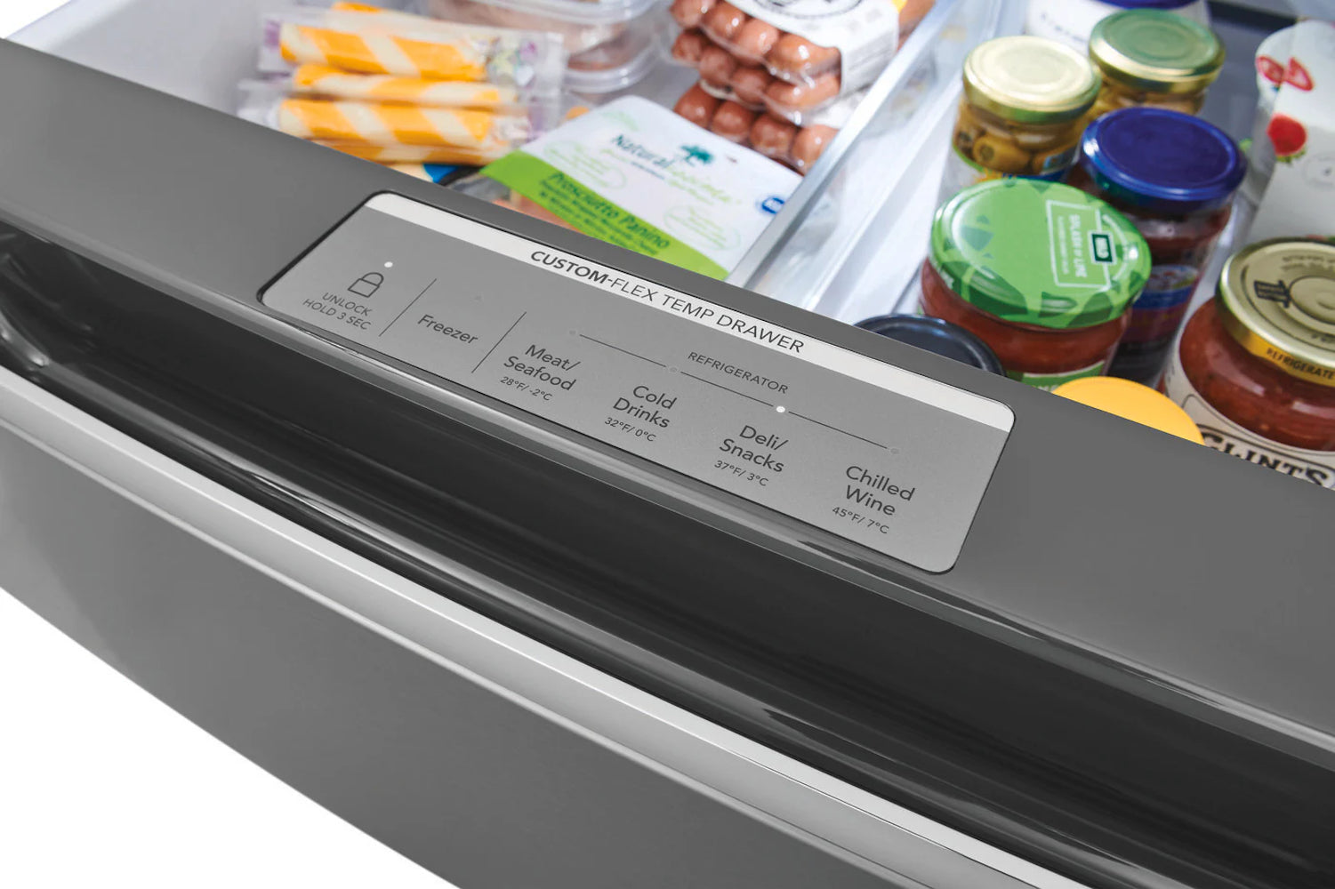 Frigidaire Gallery - 35.7 Inch 26.3 cu. ft French Door Refrigerator in Stainless - GRMS2773AF